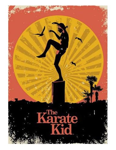 Poster THE karate KID sunset