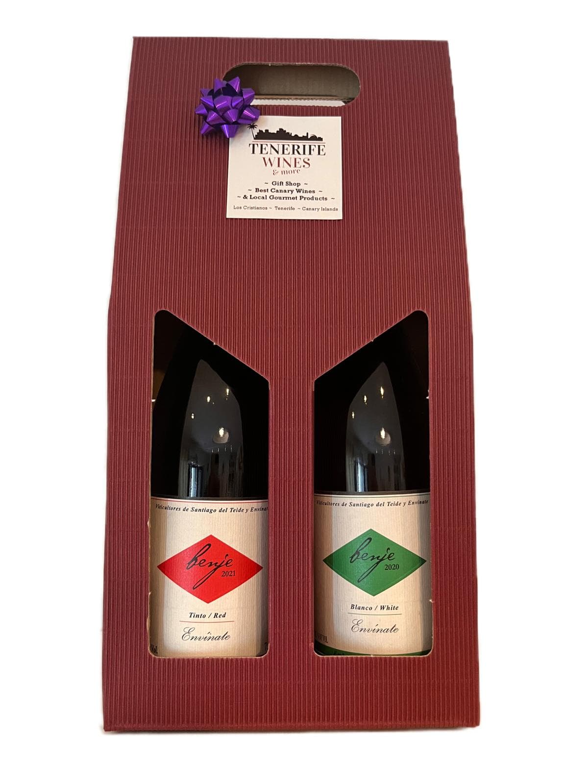 Caja de 2 botellas Envinate Benje Tinto y Blanco