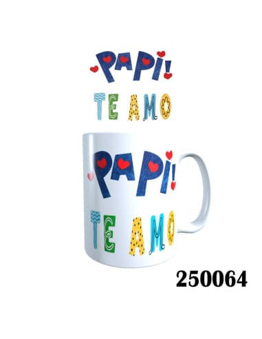 Taza frase papi TE AMO