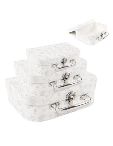 Juego DE 3 maletines flores natural (2/4 - 8)