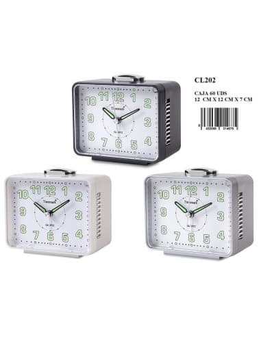 Despertador CON LUZ Y snooze timemark/15/60