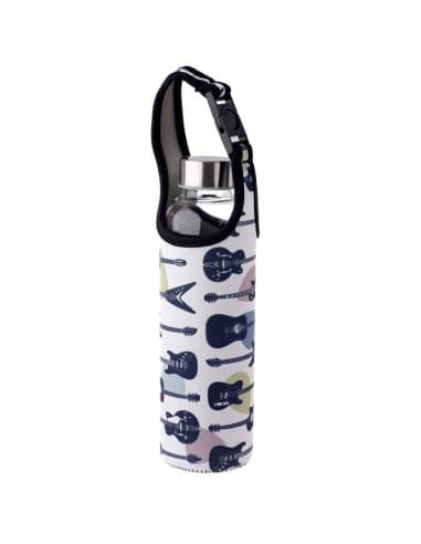Botella DE agua DE cristal reutilizable CON funda