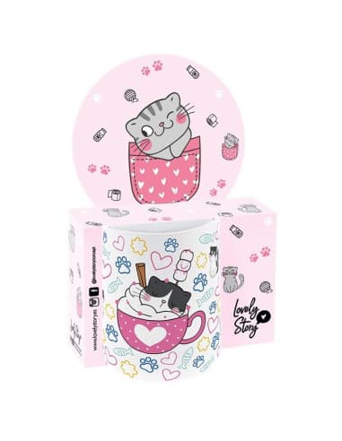 Taza / MUG 330ML - cats - ICE