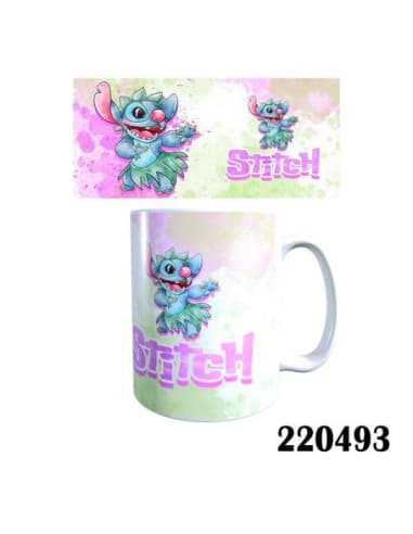 Taza frase taza stitch verde