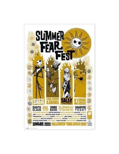 Poster disney pesadilla antes DE navidad summer FE