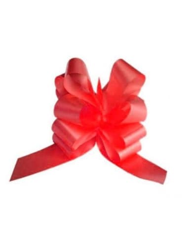 Lazo AUT. largo rojo 5cm X 50pz.
