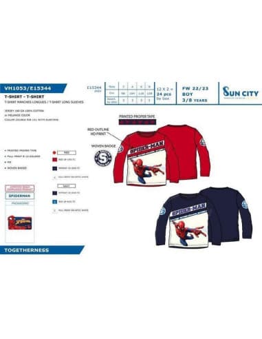 Camiseta ML spiderman