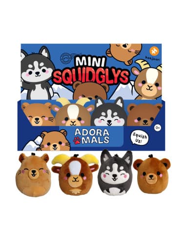 Llavero DE peluche mini squidglys animales DE mont