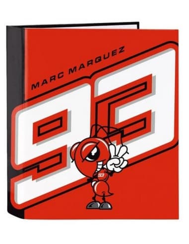 Carpeta F. 4 anillas lomo ancho marc marquez