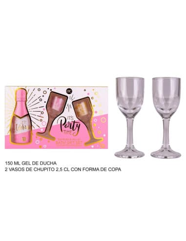 SET DE baño let's celebrate aroma TE rosa