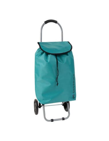 Carro compra 33L pleg. shopping turquesa (2/4 - 10