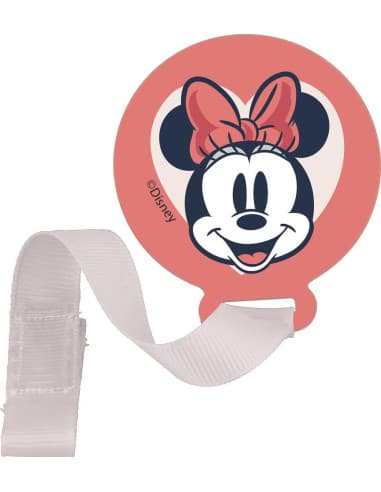 Stor sujeta chupetes minnie mouse heart full