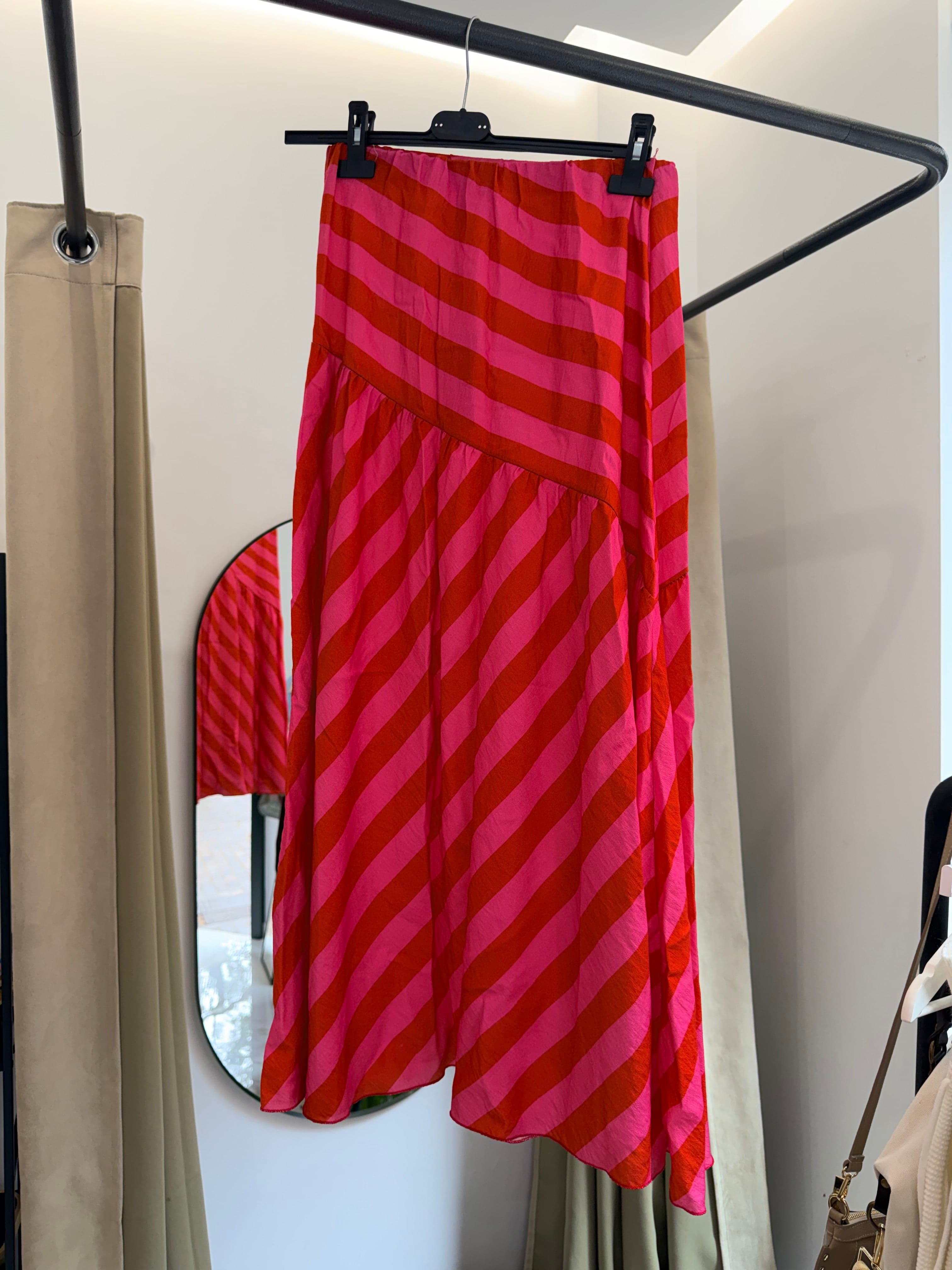 Falda Midi Cintura Plana