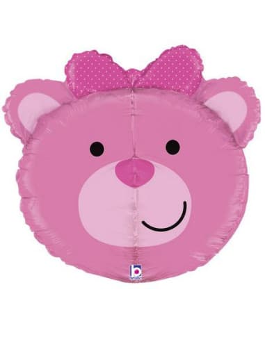 Globo foil 27'' / 69 CM. osito rosa 3D