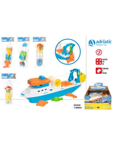 Barco plastico 40CM 4/S - disp12