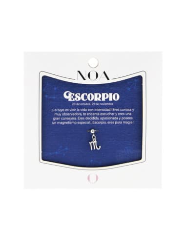 Charm DE acero plateado - escorpio