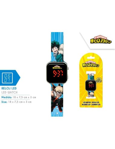 Reloj LED MY hero academy (6x4)