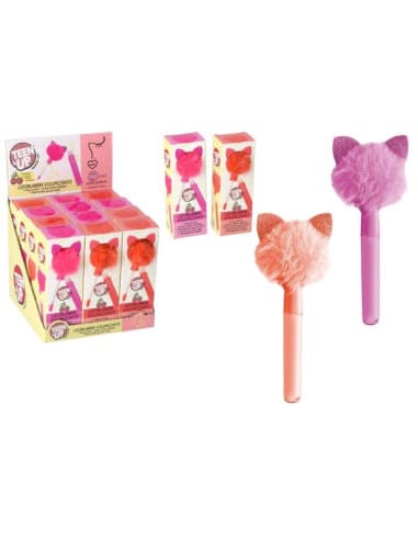 Lipgloss with POM POM 2COL. 12PCS