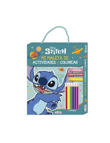 Stitch maleta actividades Y colorear