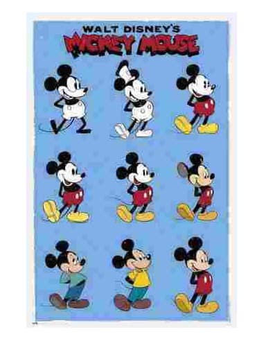 Poster disney mickey mouse evol