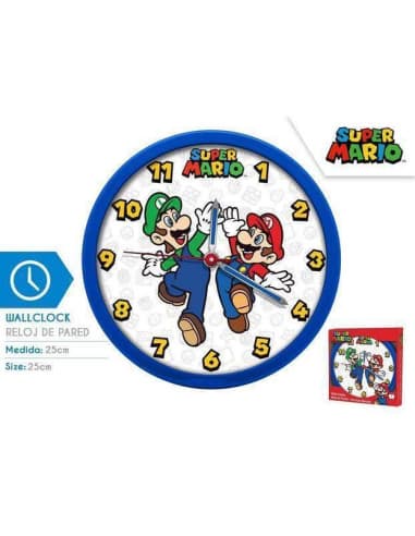Reloj DE pared super mario (6x1)