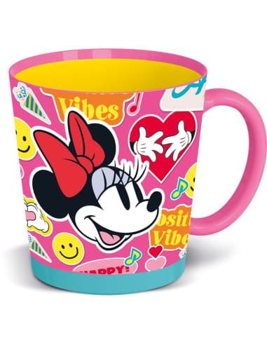 Stor taza antivuelco PP 410 ML minnie mouse flower