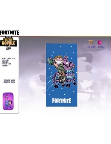 Toalla playa algodon 300GSM fortnite fnt110t