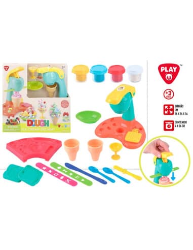 Playgo-set plastilina helados C/ 4X56GR botes
