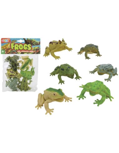 6PCS frog animals