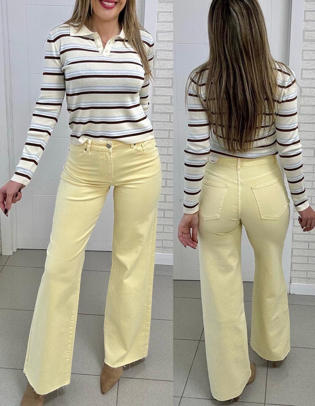 Jeans Amarillo pastel