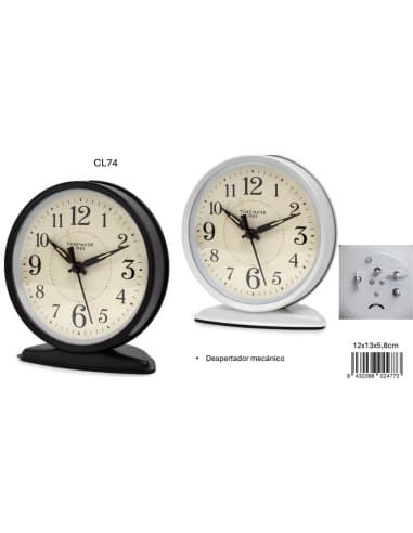 Despertador mecanico timemark/74/12/48