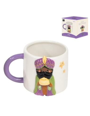 MUG 450ML relieve reyes magos baltasar (4/8 - 12)