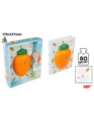 Cuaderno CON squishy zanahoría