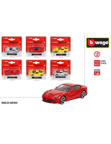 Burago-bl coche metal 1:64 ferrari 12/S