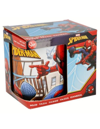 Stor taza ceramica 325 ML EN caja regalo spiderman