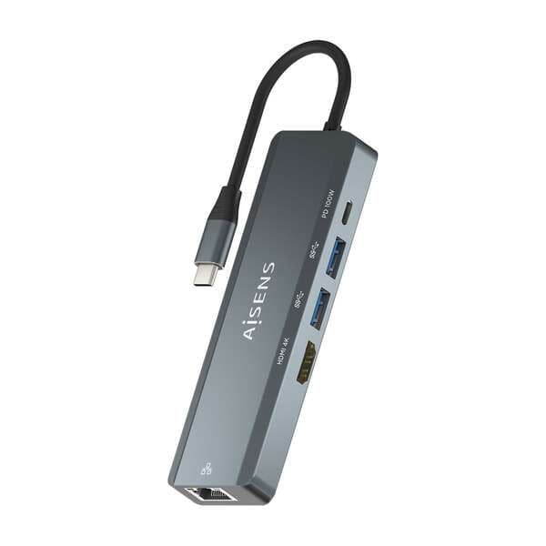 HUB 5 en 1 USB-Ca 1xHDMI – 1xRJ45 – 2xUSB – 1xpd