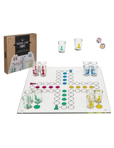 Juego adulto bebe parchis 16vasos 2 dados 31X31CM