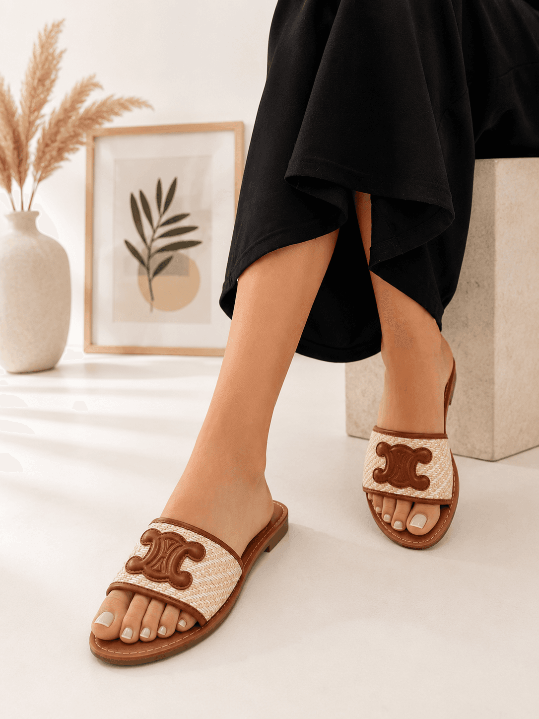 Sandalias Pala Raffia Chic