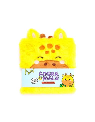 Libreta peluda A5 A rayas LA jirafa raffi adoramal