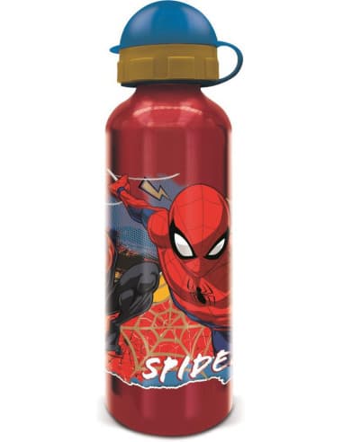 Stor botella aluminio alta 530 ML spiderman moving