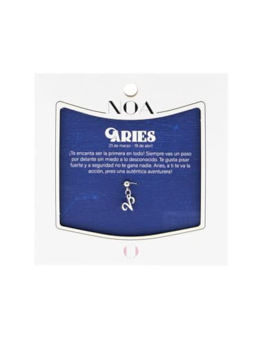 Charm DE acero plateado - aries