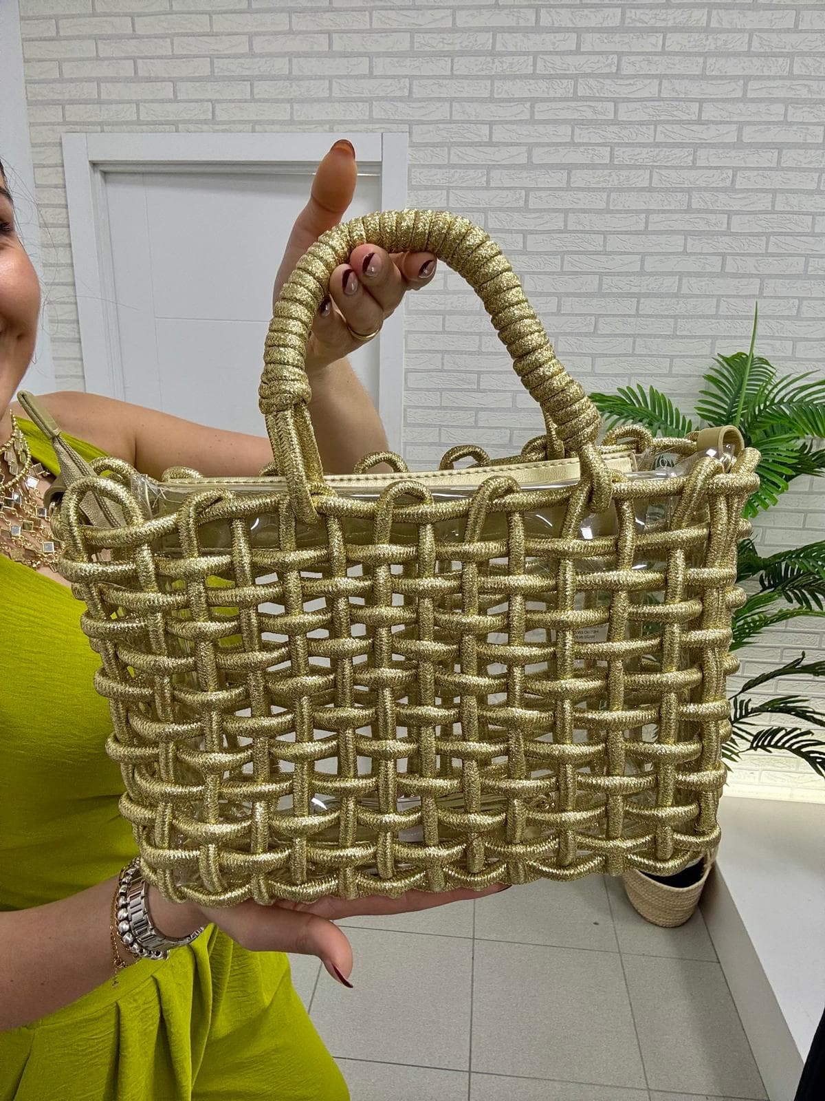 Bolso soga con vinilo