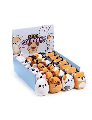 Llavero DE peluche mini squidglys mascotas DE ador