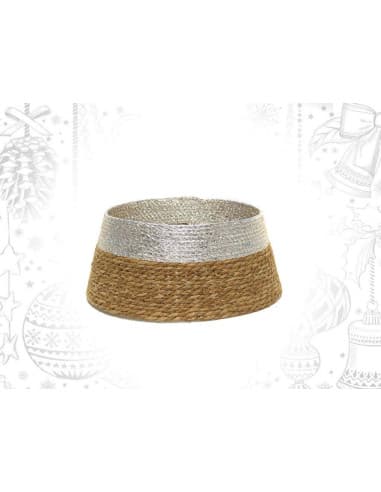 PIE arbol xmas mimbre plateado