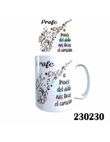 Taza A traves DEL oido NOS tocas EL corazon