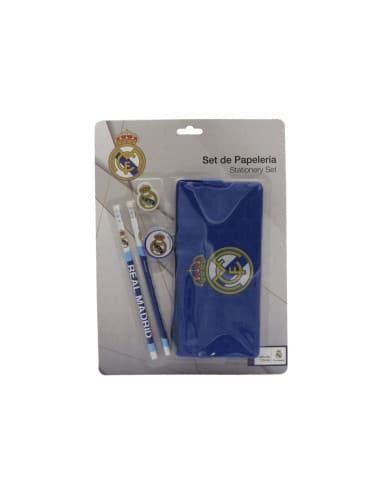 Real Madrid Set de Papelería Portatodo Triple