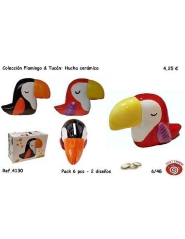 Hucha ceramica tucan colección tropic