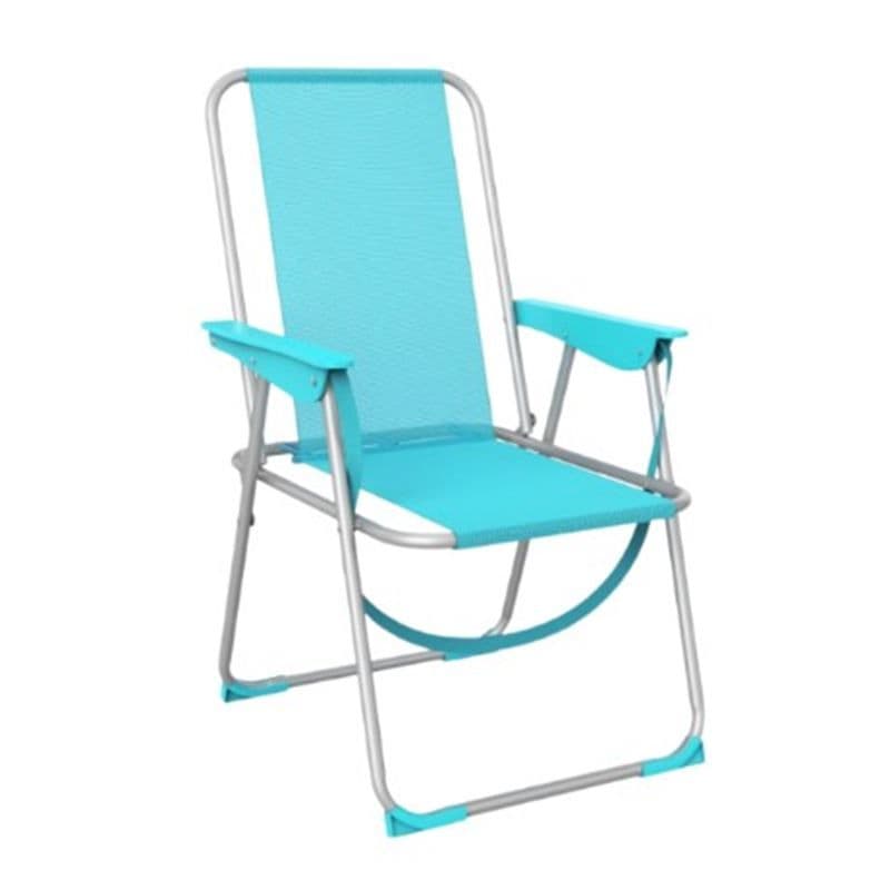 Silla Plegable Aluminio Aguamarina 53x56x78cm