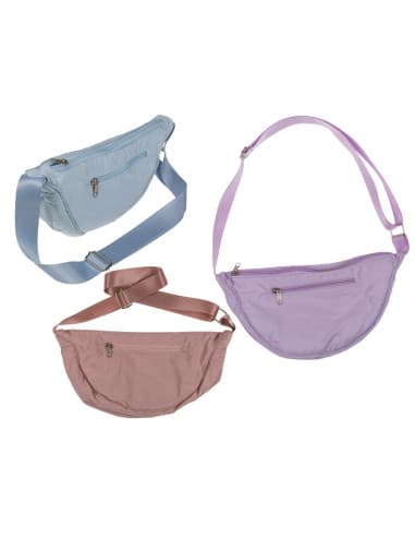 Bolso DE media caña CON cremallera CON 2 compartim