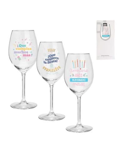 Copa DE vino 430ML cumpleaños 3M (6 - 12)